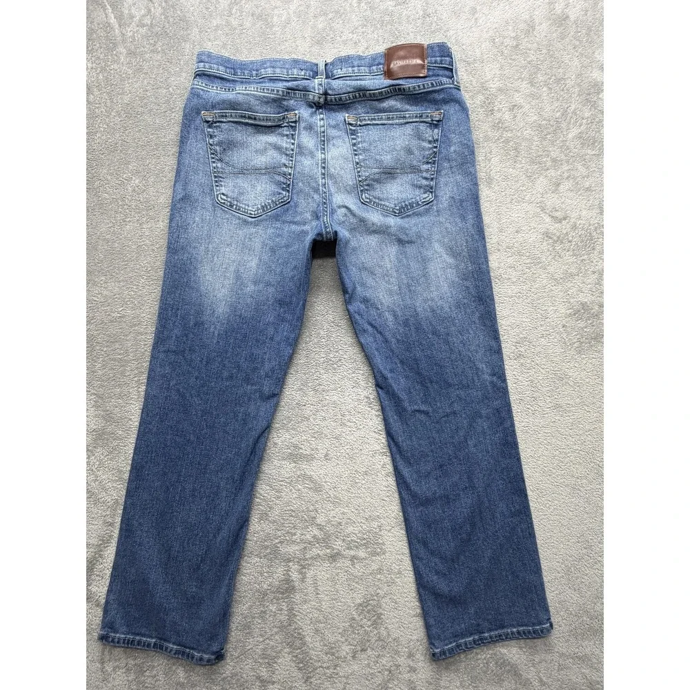 Hollister Jeans Mens Measured‎ 35x28 Blue Straight Epic Flex Denim Pants
